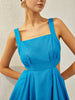 Clara | Rückefreies, geknotetes Kleid mit Rüschen
