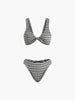 Lara | Knotenfreies Streifen-Bikini-Set