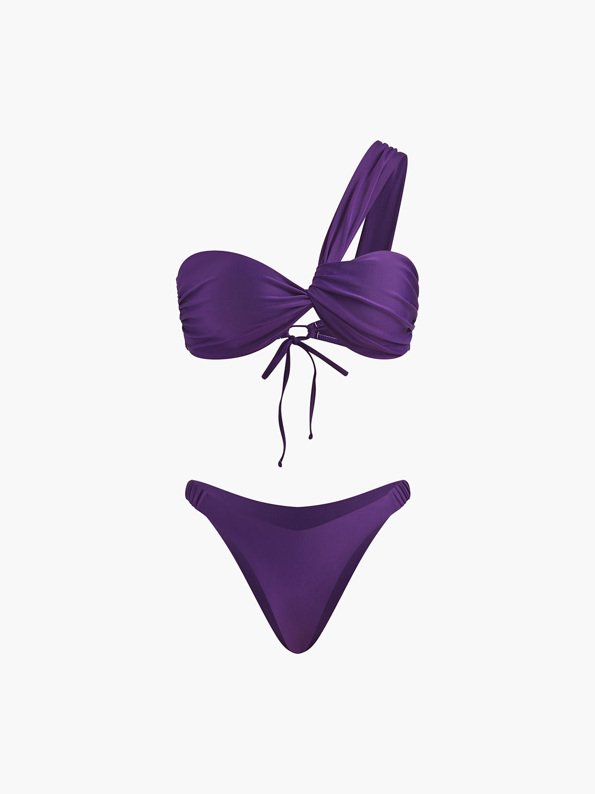Sophie | Elegantes asymmetrisches Bikini-Set mit Kordelzug