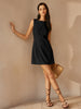 Clara | Ärmeloses O-Ring Cutout Kleid