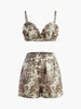 Leonie | Bezauberndes Blumenmuster Dreiteiler Set