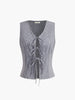 Felix | Knoten-V-Ausschnitt Tanktop