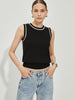 Leonie | Lässiges Tank-Top mit Kontrastbindung