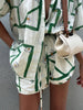 Leonie | Bedrucktes Shorts Set mit Kordelzug