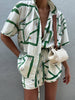 Leonie | Bedrucktes Shorts Set mit Kordelzug
