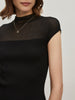 Emilia | Elegantes Rippenstrick-Top mit Kappenschulter