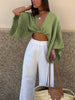 Clara | Elegante Bluse mit Knotenfront