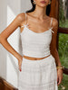 Luisa | Spitzen Tanktop mit Schleife
