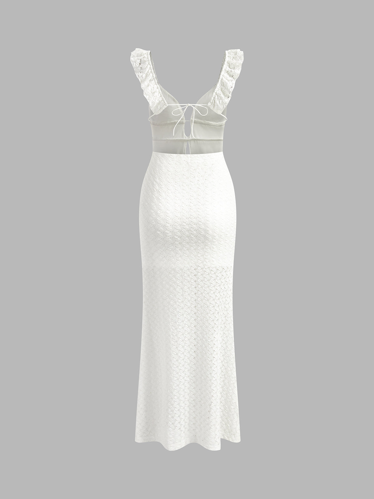 Clara | Perlen-Ausschnitt Cami Maxikleid