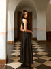 Clara | Asymmetrisches Schulterkleid mit Falten und Taschen