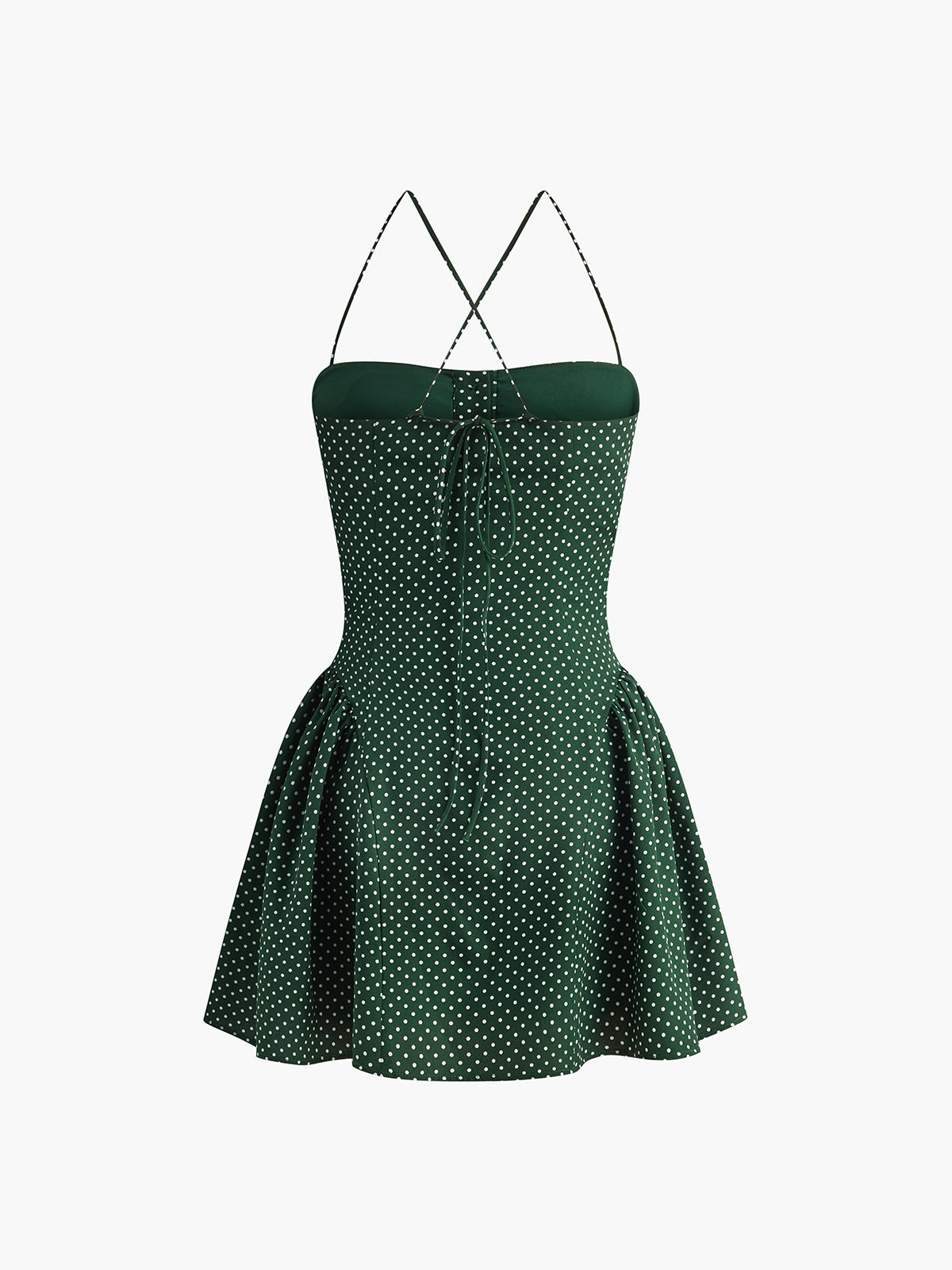 Anna | Stilvolles Plissiertes Kleid mit Punkten