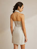 Clara | Elegantes Kurzkleid mit Cross Halter und Rückenausschnitt