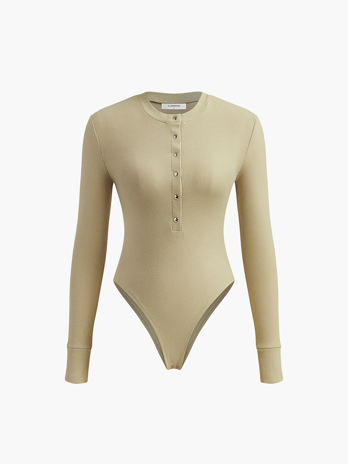 Clara | Rippdesign Bodysuit mit Knöpfen