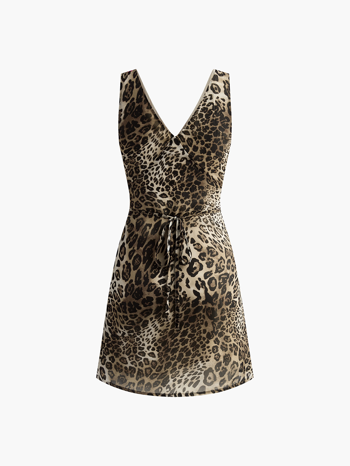 Gabriela | Leopardenprint V-Ausschnitt Kleid