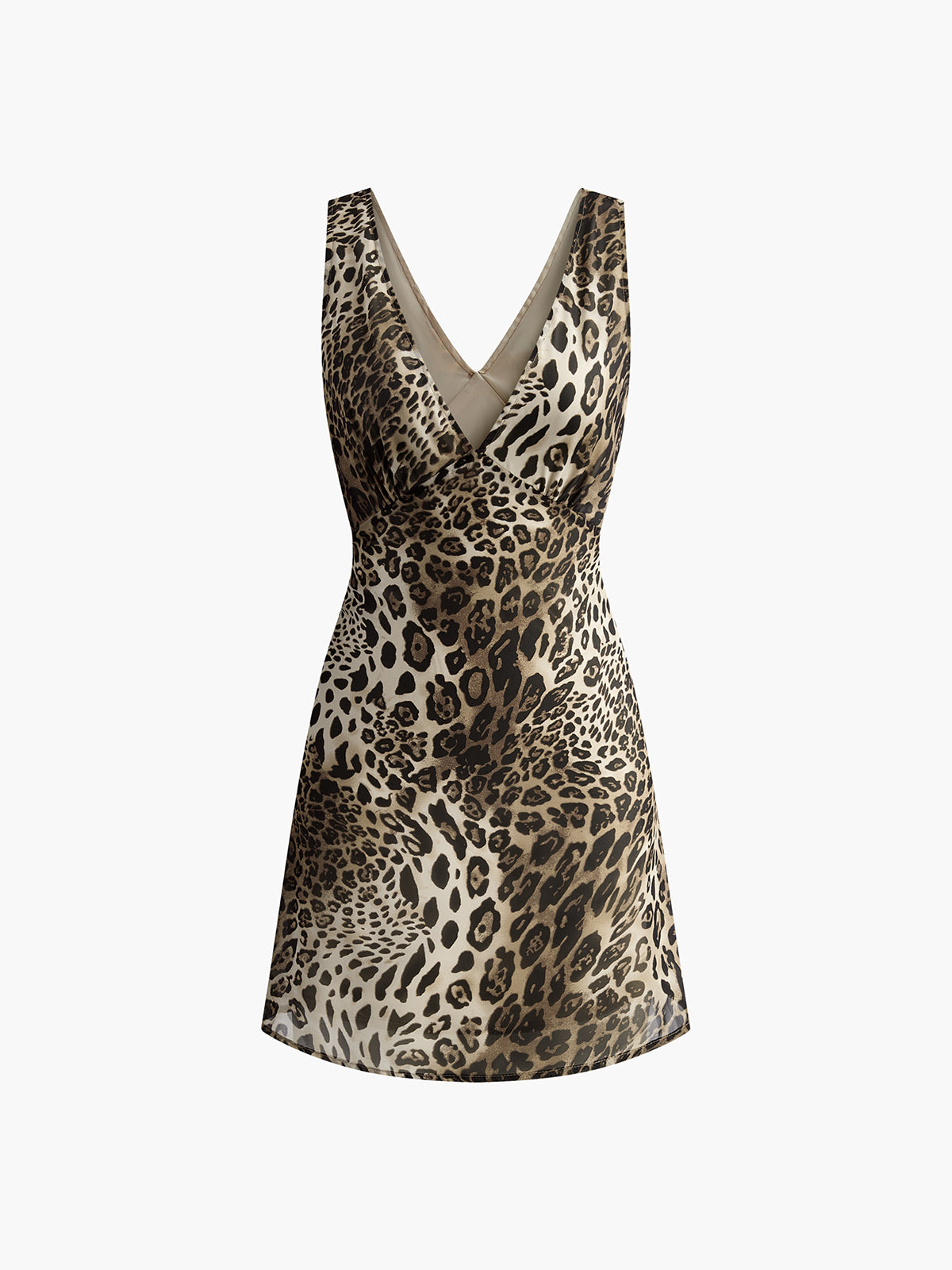 Gabriela | Leopardenprint V-Ausschnitt Kleid