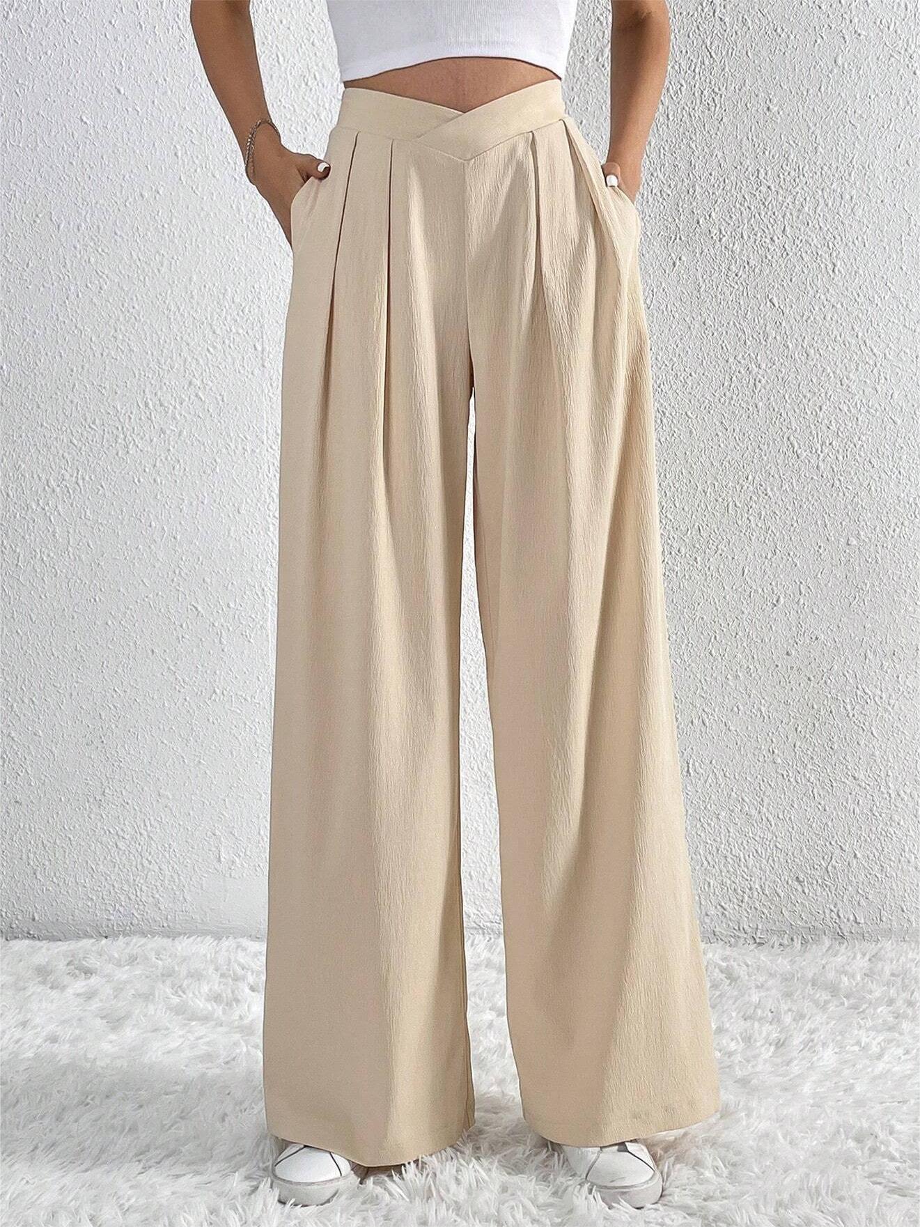 Leonie | Elegante Plissee-Hose mit weitem Bein