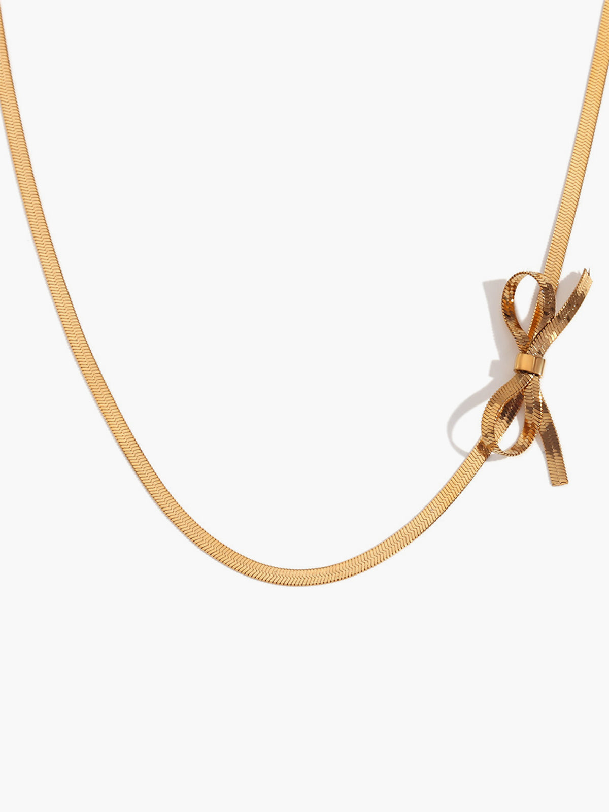 Lena | Funkelnde Gold Bogen Halskette