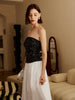 Laura | Faltenrock Pailletten Maxikleid