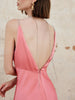 Clara | Elegantes Maxikleid mit Falten und Rückenausschnitt