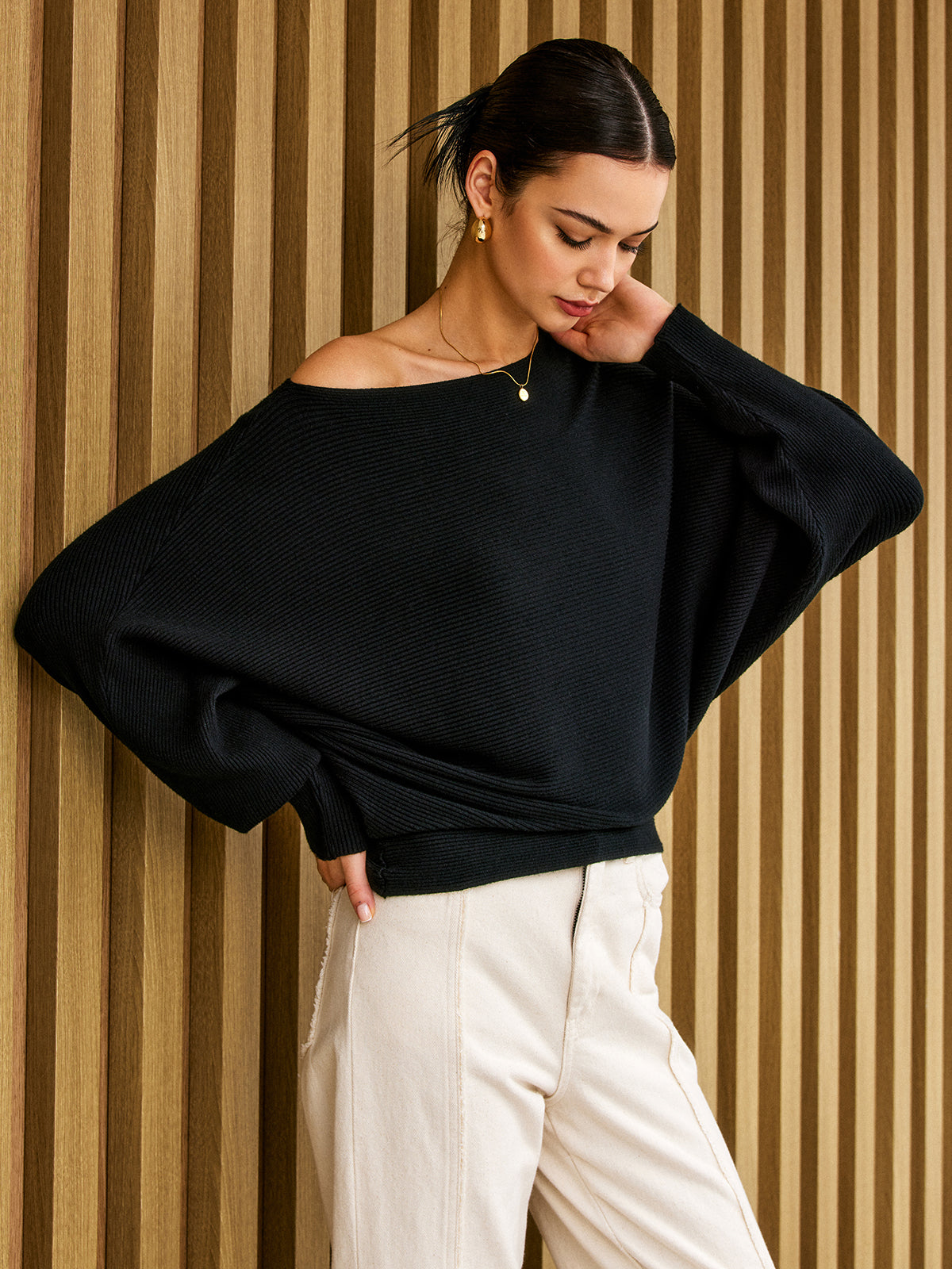 Kati | Eleganter Pullover mit kalten Schultern