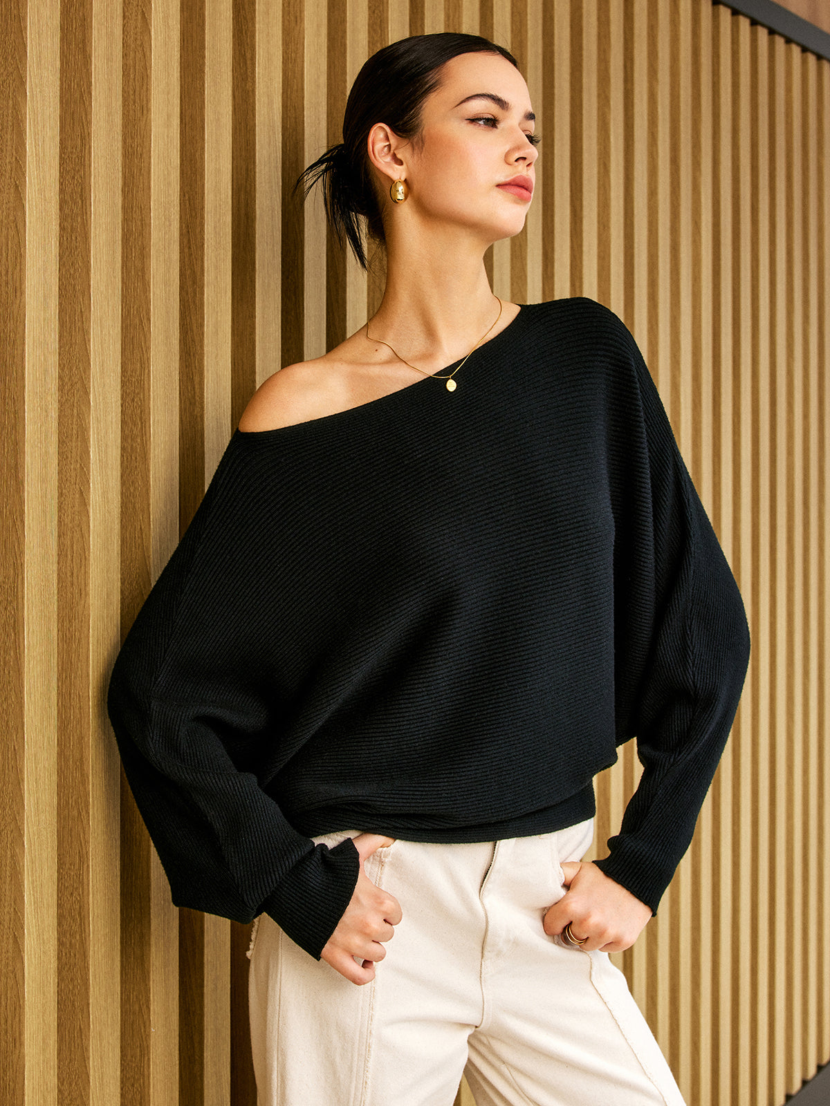 Kati | Eleganter Pullover mit kalten Schultern