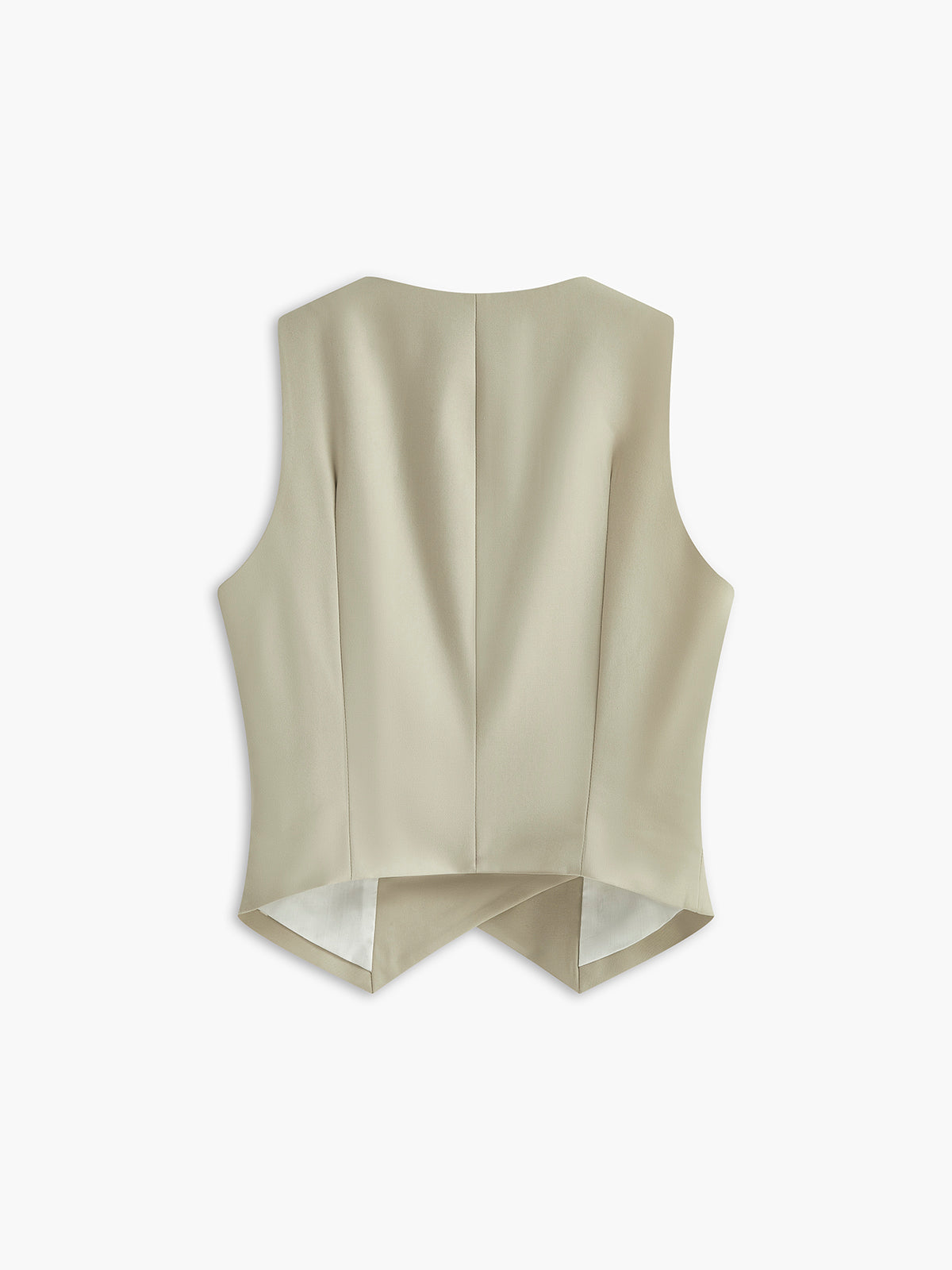 Emilia | Elegante Weste mit asymmetrischen Knopf-Taschen