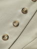 Emilia | Elegante Weste mit asymmetrischen Knopf-Taschen