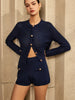 Emma | Strick-Shorts-Set mit Knöpfen