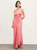 Clara | Elegantes Maxikleid mit Falten und Rückenausschnitt