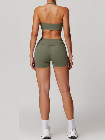 Clara | Halter Skinny Shorts Set mit schnelltrocknendem Material