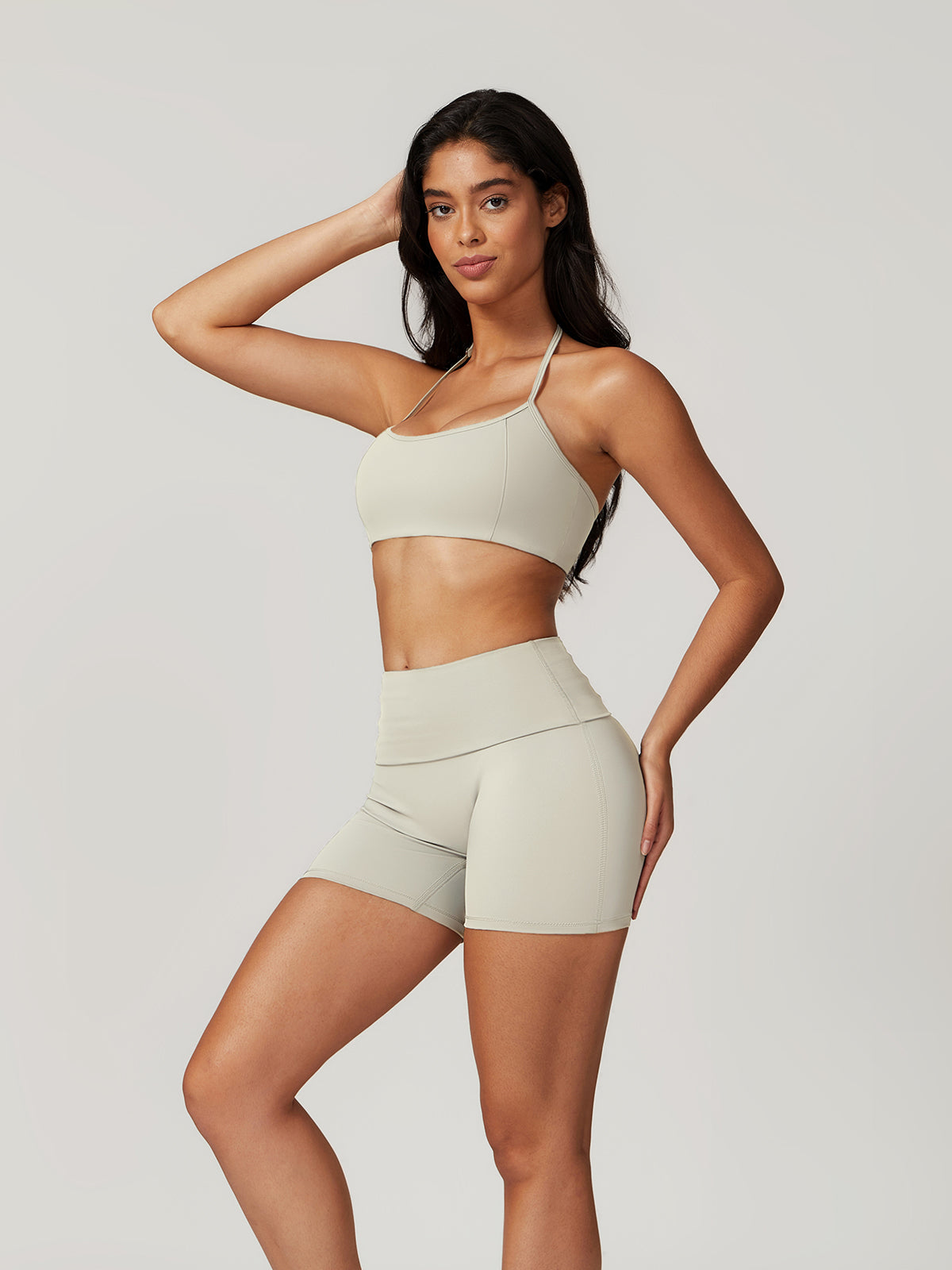 Clara | Halter Skinny Shorts Set mit schnelltrocknendem Material