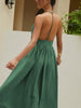Mia | Elegantes Halterkleid in Maxi-Länge