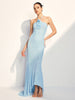 Clara | Rosette Halter Fishtail Kleid