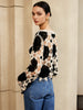 Niko | Cutout Crochet Flower Pullover