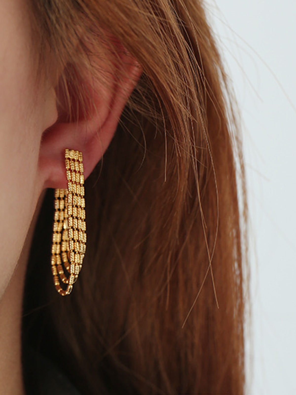 Leonie | Elegante Quasten-Ohrringe in Gold