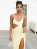 Clara | Asymmetrisches Maxikleid mit sexy Schlitz