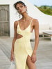 Clara | Asymmetrisches Maxikleid mit sexy Schlitz