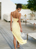 Clara | Asymmetrisches Maxikleid mit sexy Schlitz