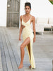 Clara | Asymmetrisches Maxikleid mit sexy Schlitz