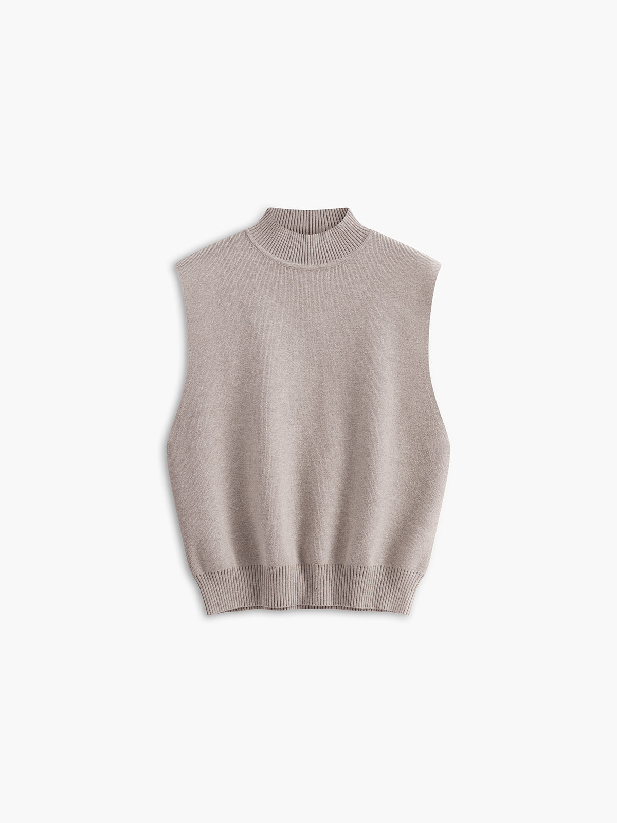 Felix | Elegante Pullover-Weste mit Stehkragen