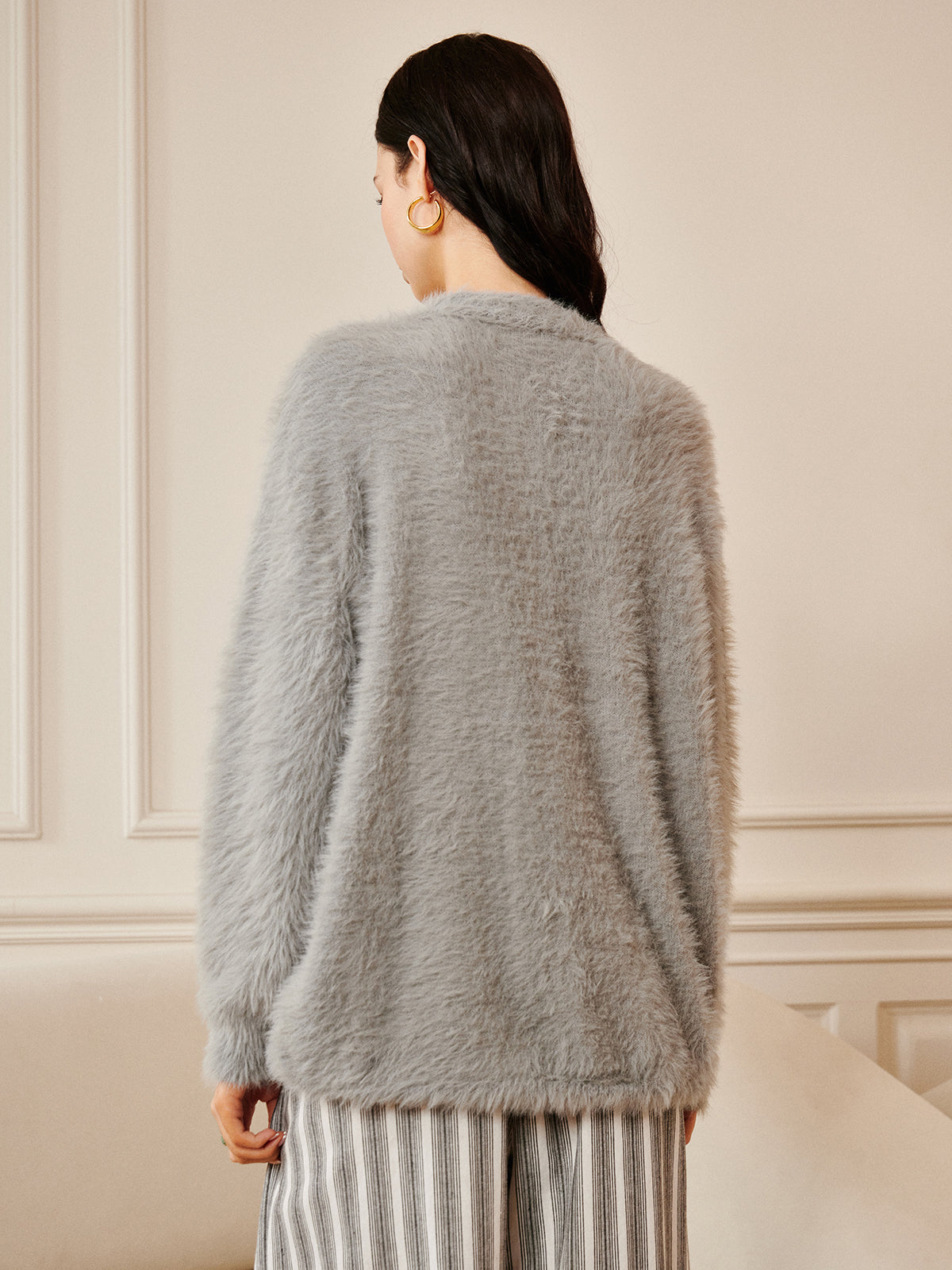 Maximilian | Oversize Furry Cardigan