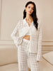 Lina | Kariertes Drawstring-Hosen Set
