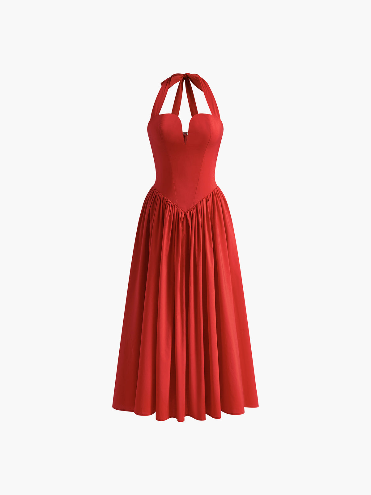 Laura | Bezauberndes Halter Midi Kleid