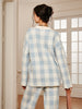 Max | Plaid Polo-Kragen Pullover-Set