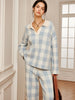 Max | Plaid Polo-Kragen Pullover-Set