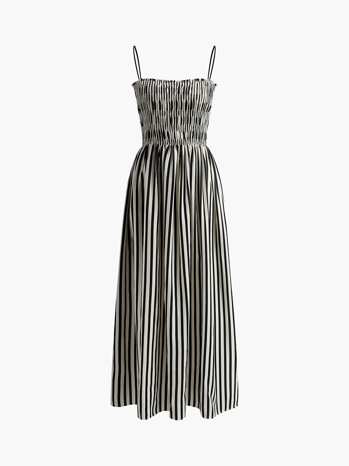 Clara | Ärmelloses Streifenkleid in Maxilänge