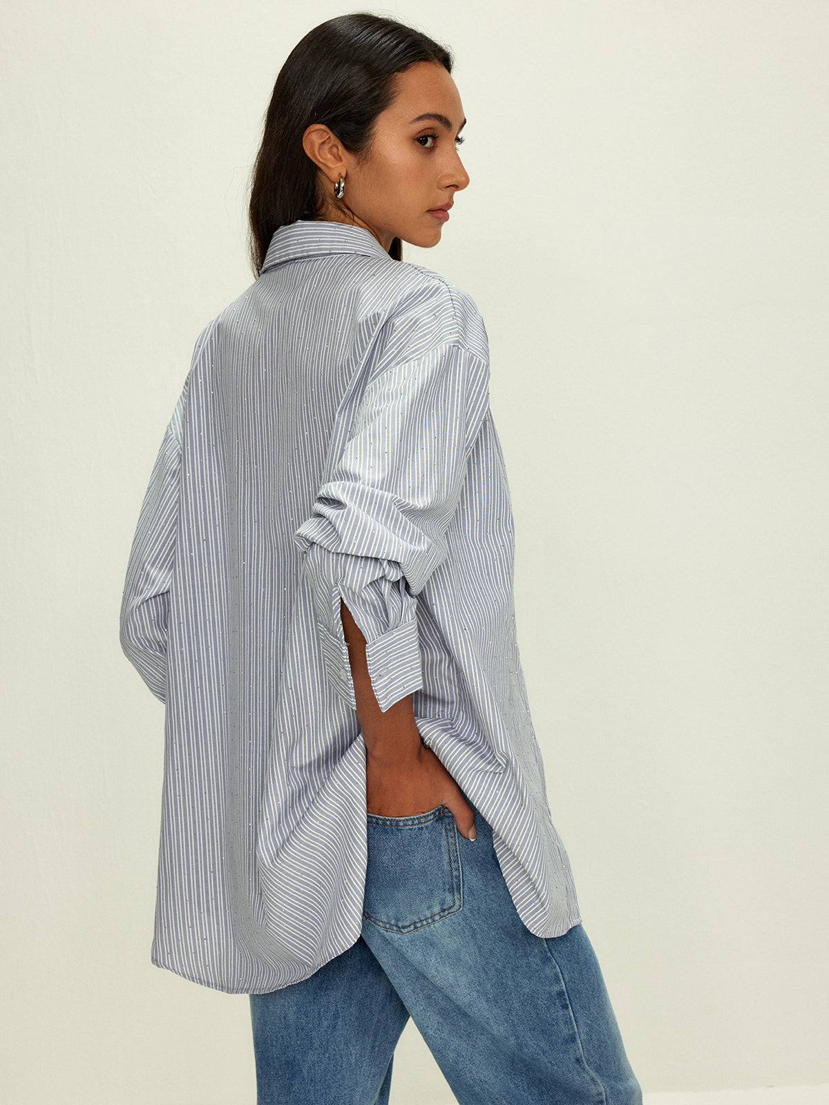 Max | Glamouröses Hemd mit Strassdetails