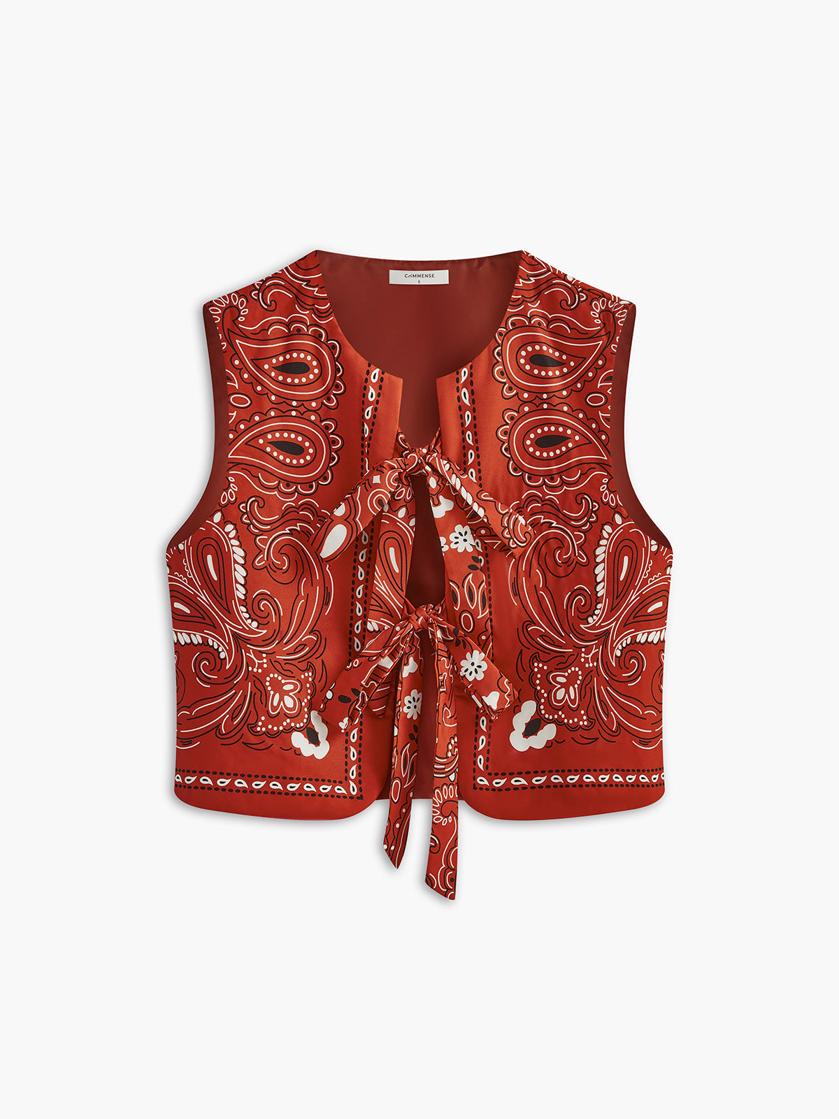 Vanessa | Paisley-gedrucktes Top mit Bindung