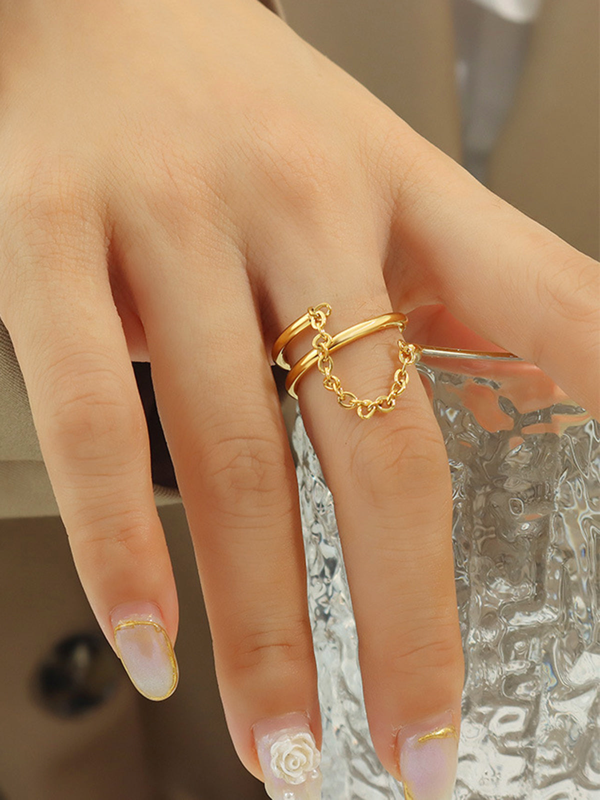Elias | Doppelter Ketten-Design-Ring