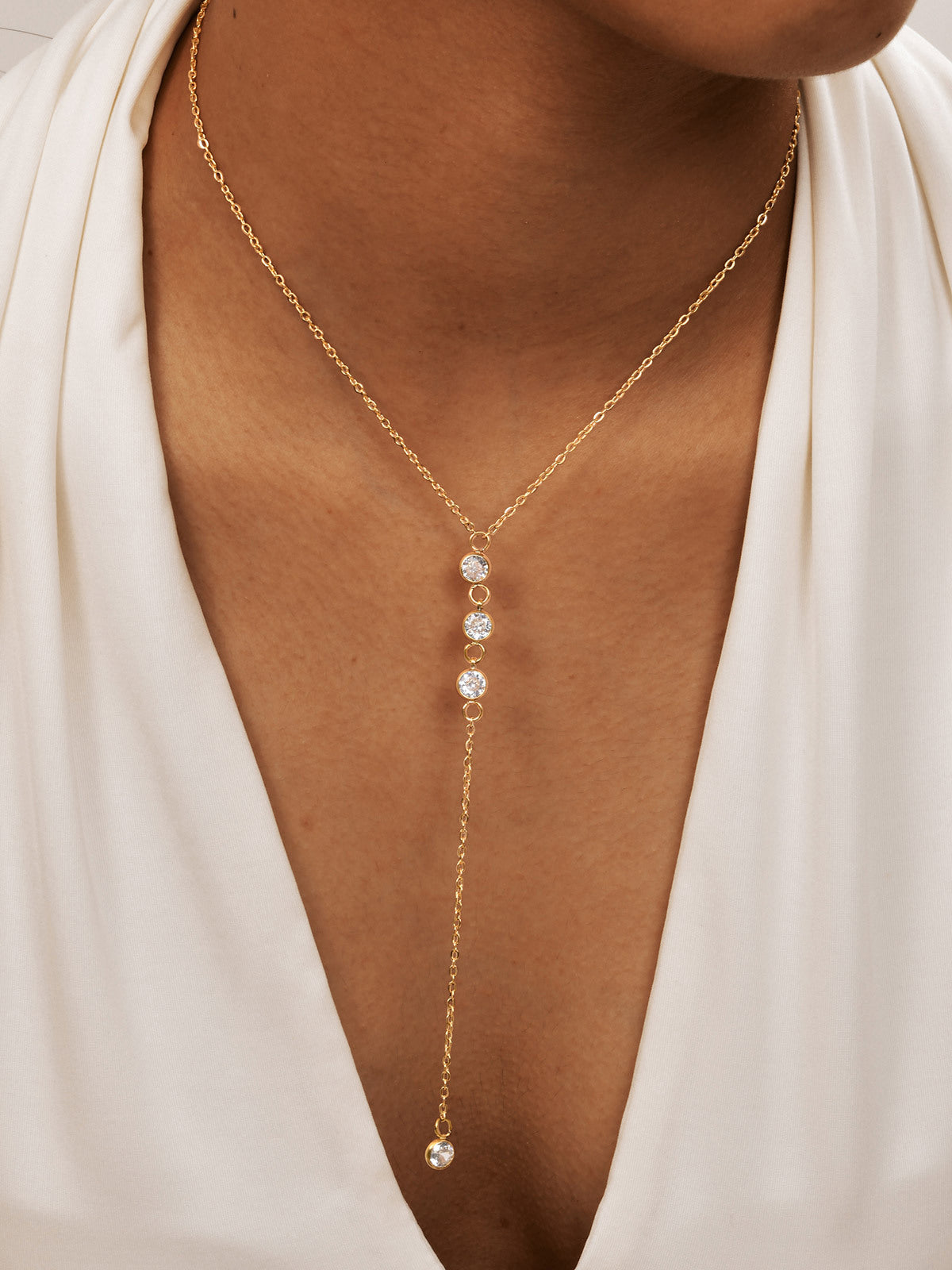 Nora | Elegantes Liana Halsband mit Rhinestones